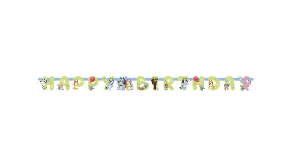 Bluey Jointed Birthday Banner