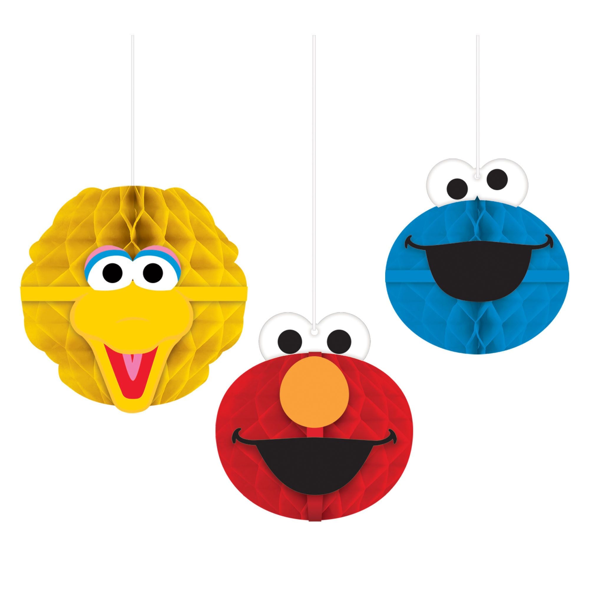 Sesame Street Honeycomb Decorations