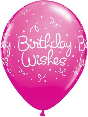 Birthday Wishes Dots Latex Balloon 1ct, 11&quot; 