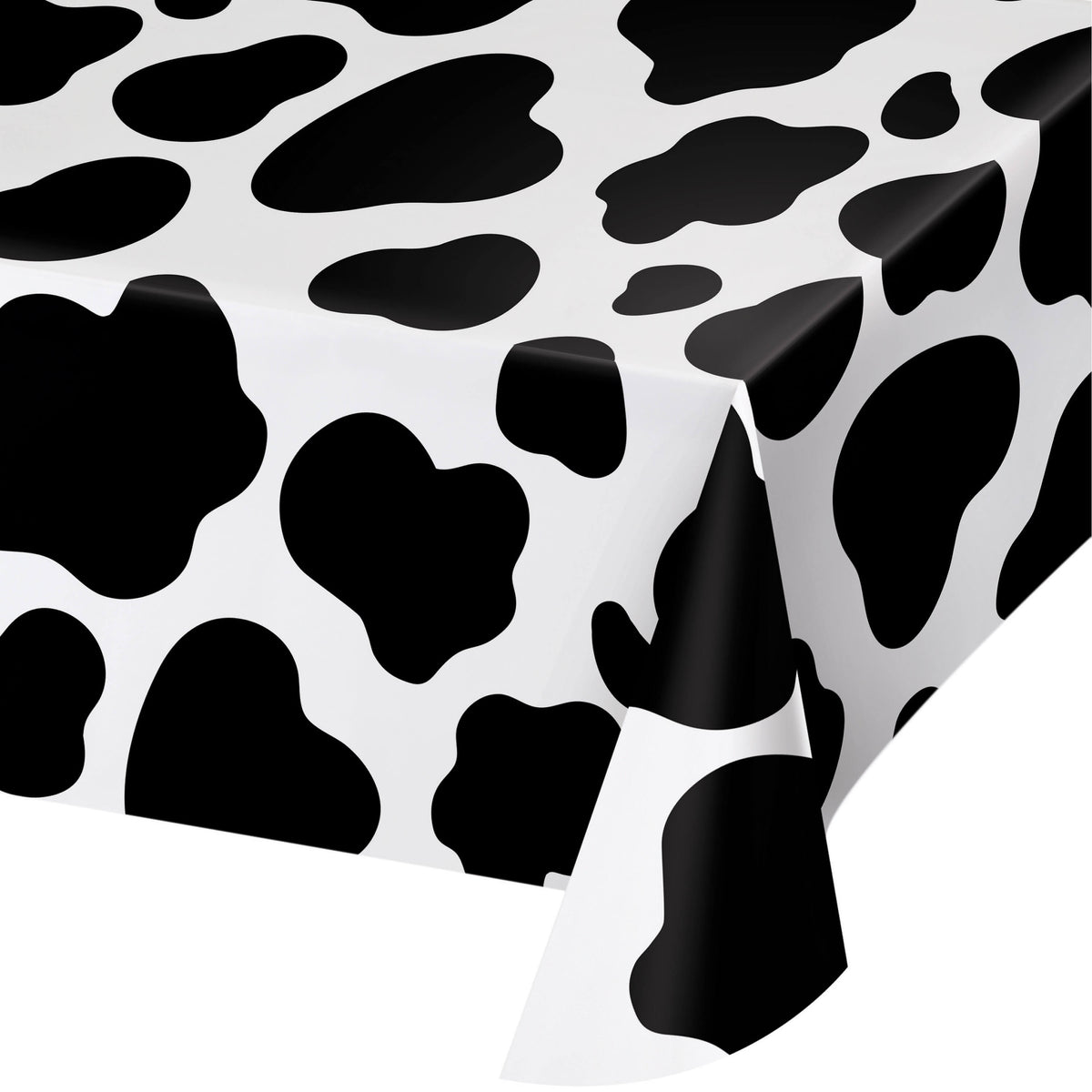 Cow Print Plastic Tablecover