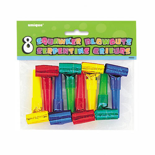 Prismatic Squaker Blowouts 8/pkg.