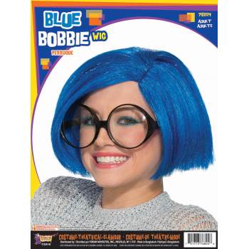 Blue Bobbie Wig