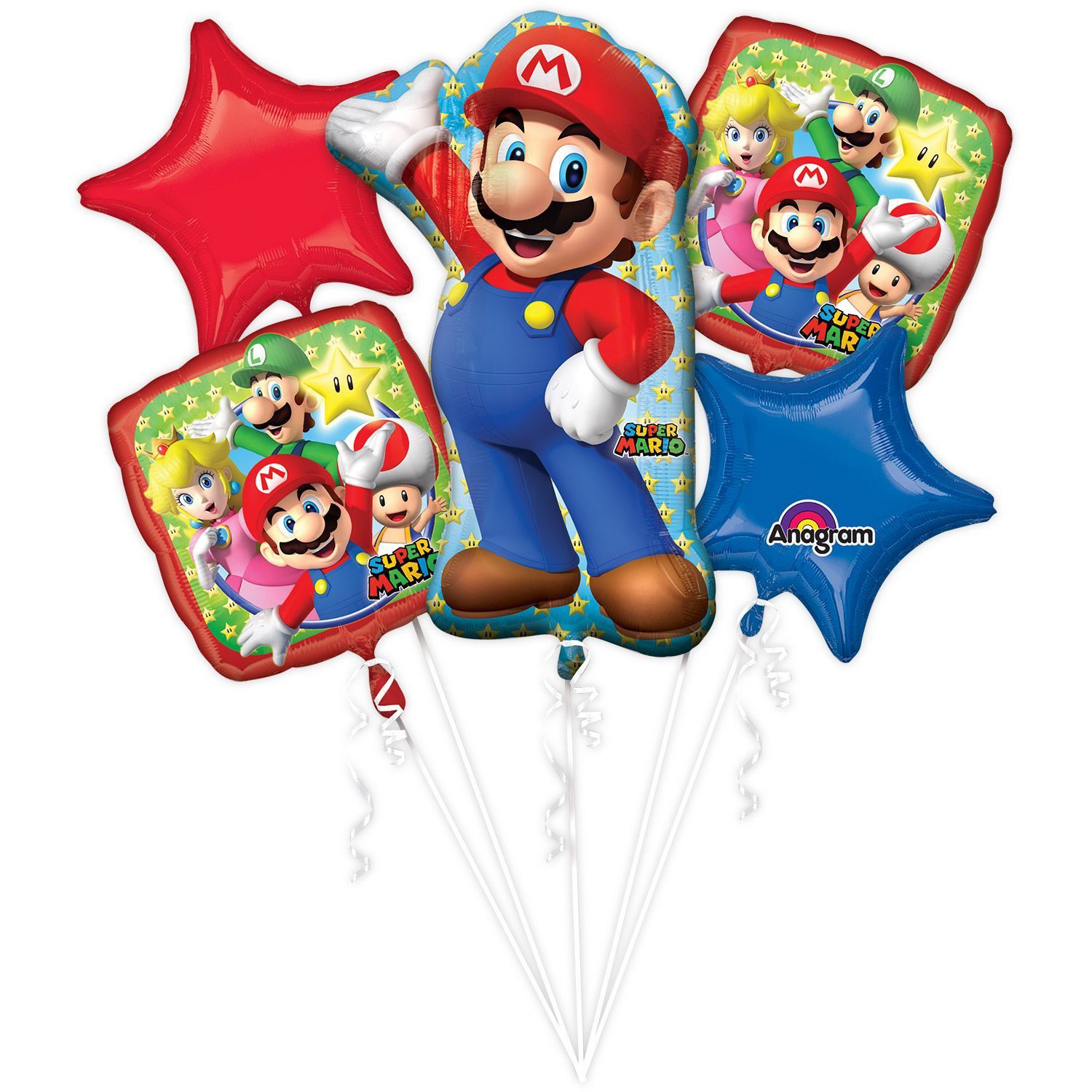 MARIO BROTHERS FOIL BALLOON BOUQUET