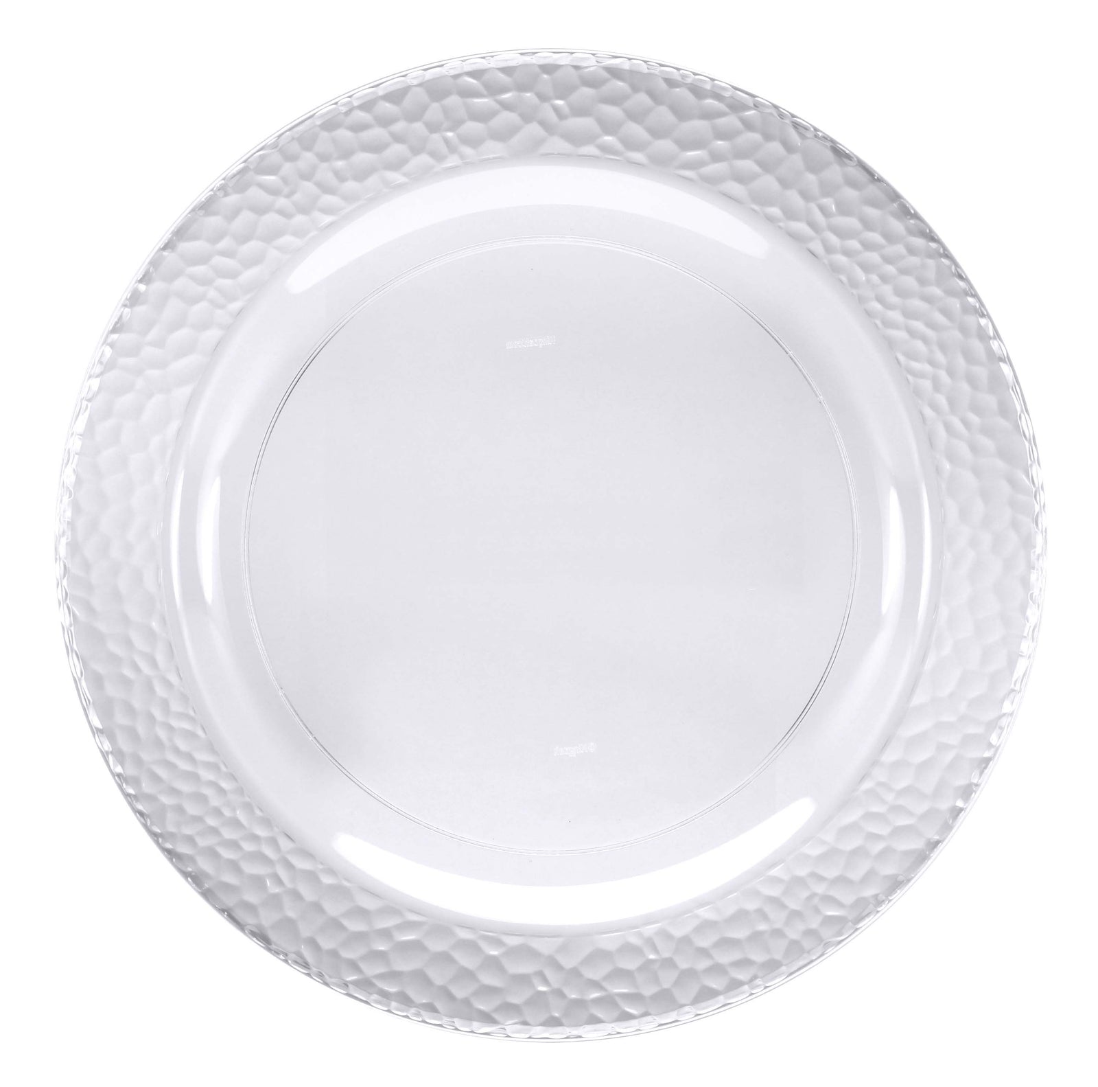 Clear Pebble Plastic Banquet Plates