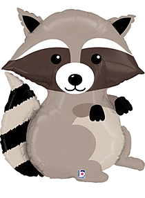 252A 36&quot; Woodland Raccoon Foil Balloon