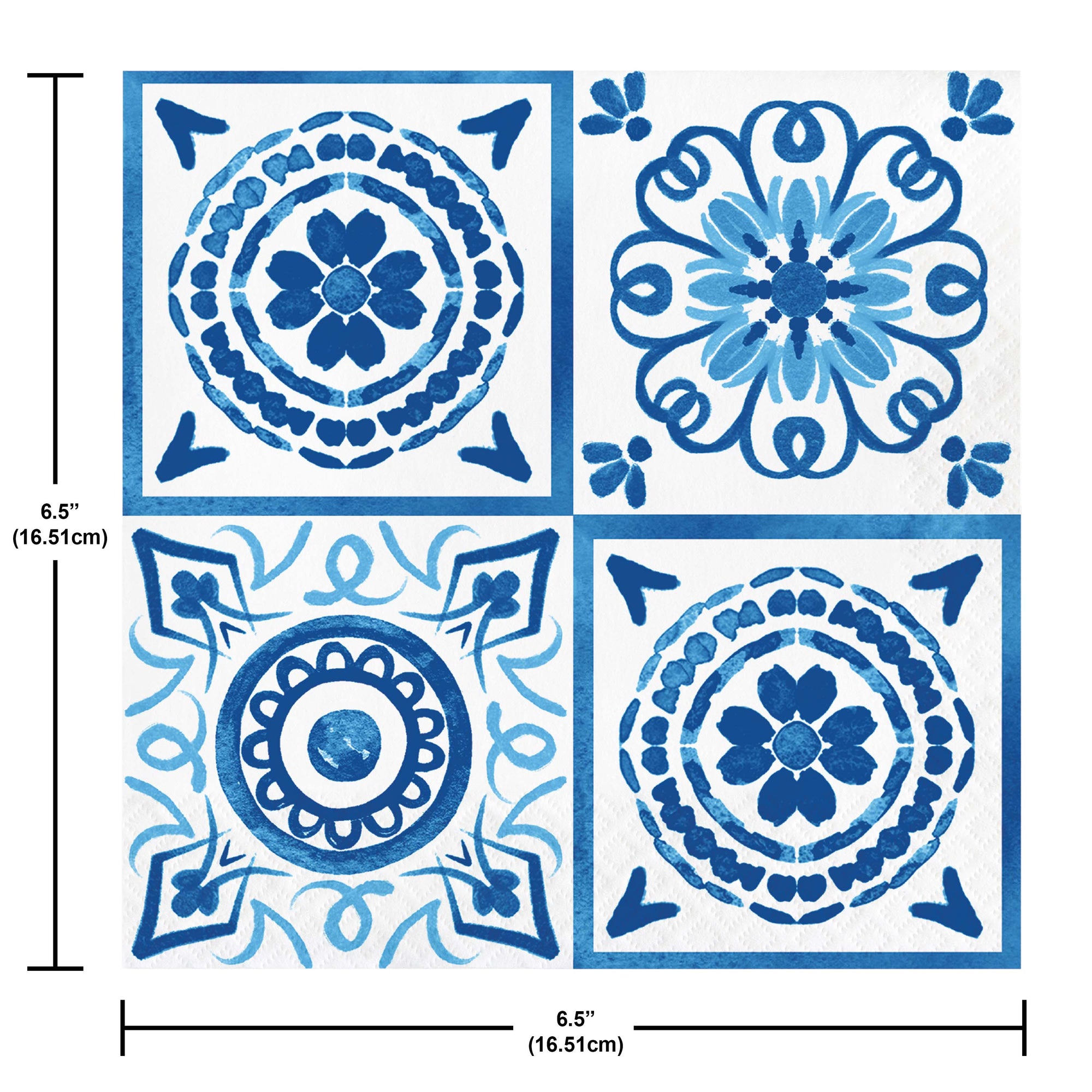 Luncheon Napkin 	Blue Willow