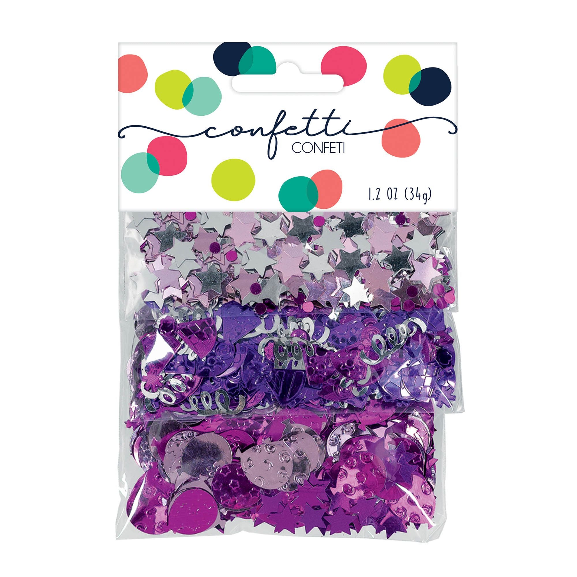 Pink Birthday Celebration Value Pack Confetti Mix