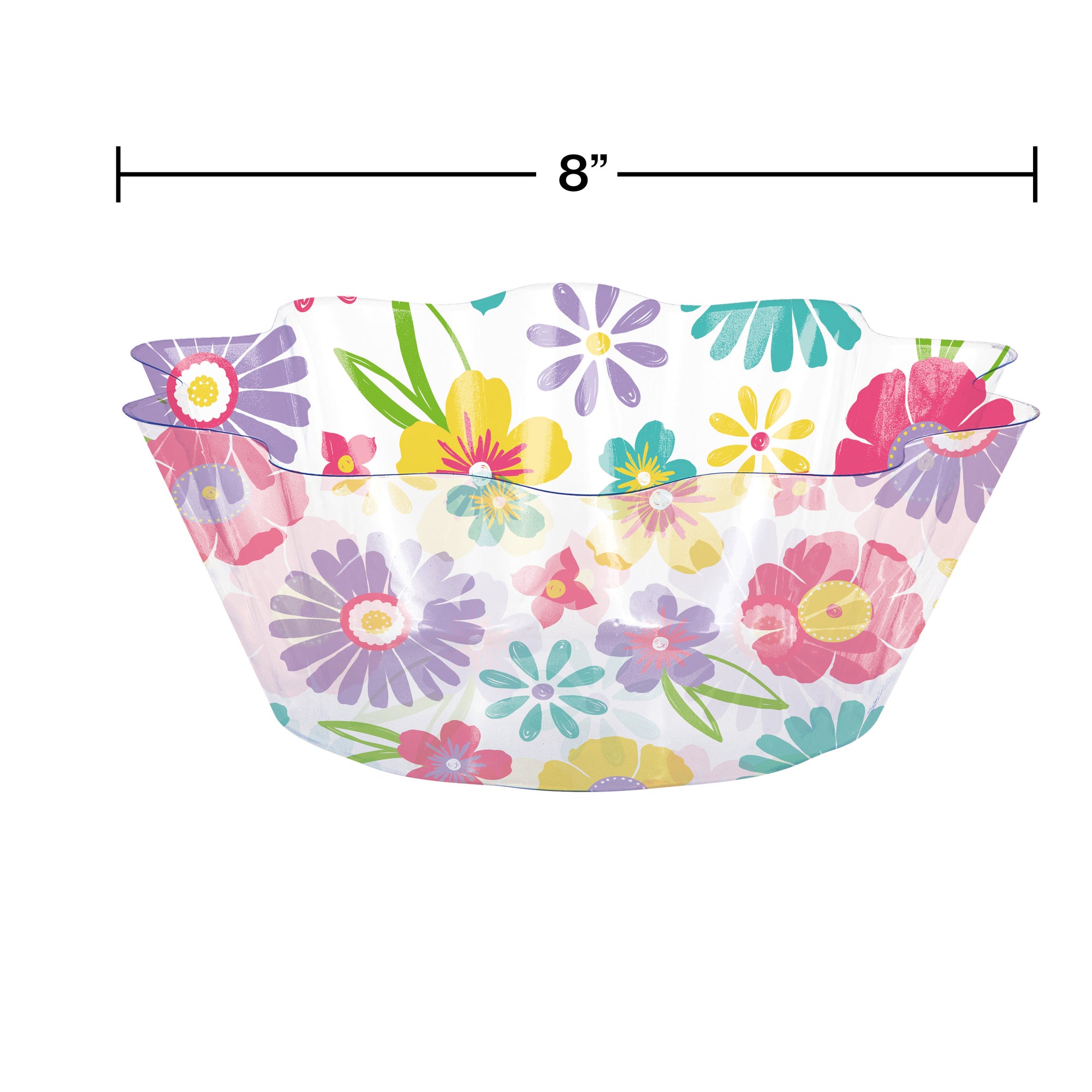 Easter Toss Fluted Bowl Spring Summer