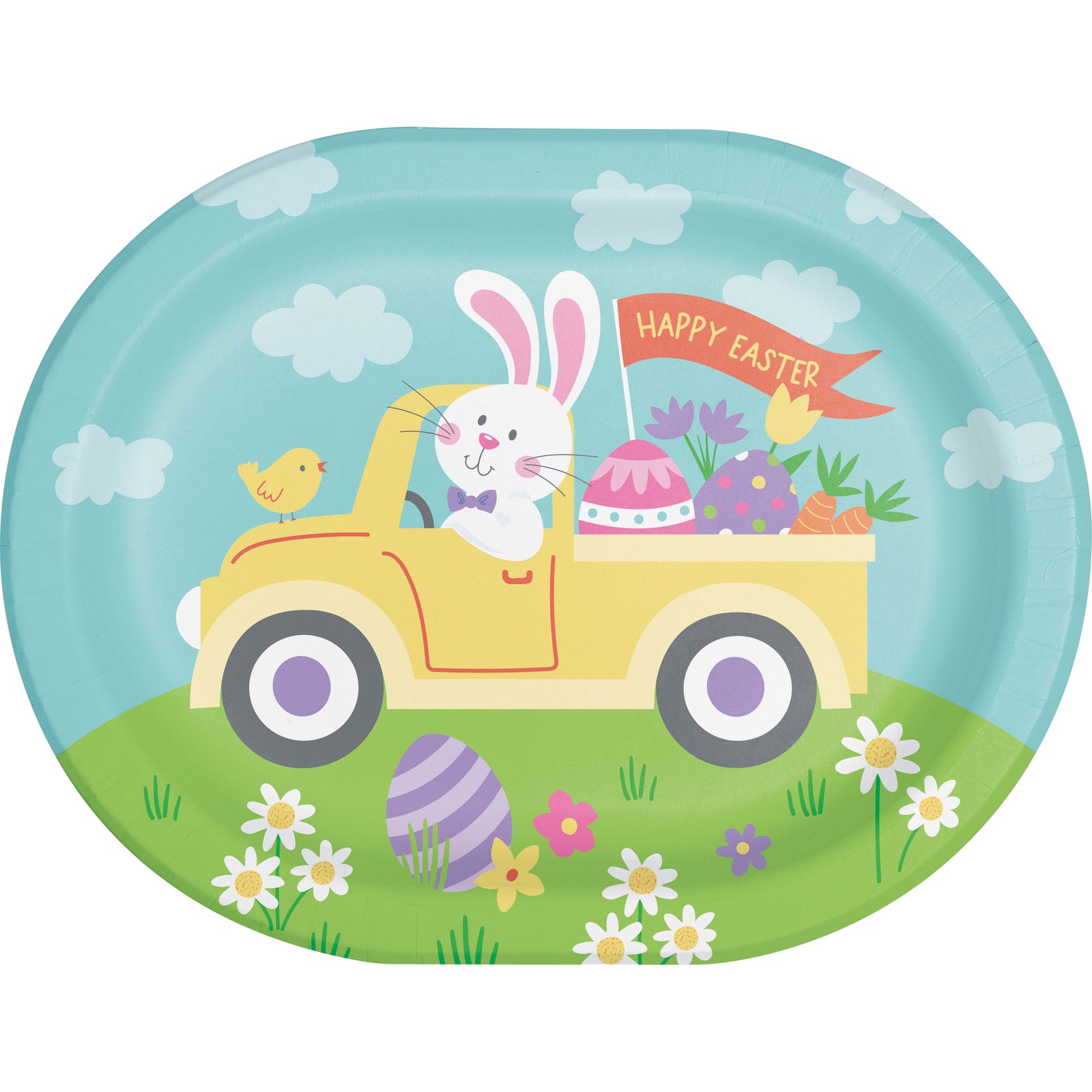 Oval Platter Hippity Hoppity Easter