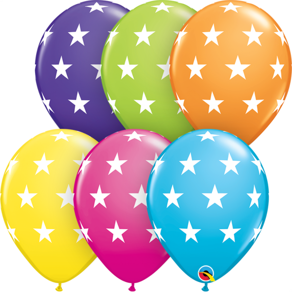 Big Stars Tropical Assortment Latex Balloon 1ct, 11"