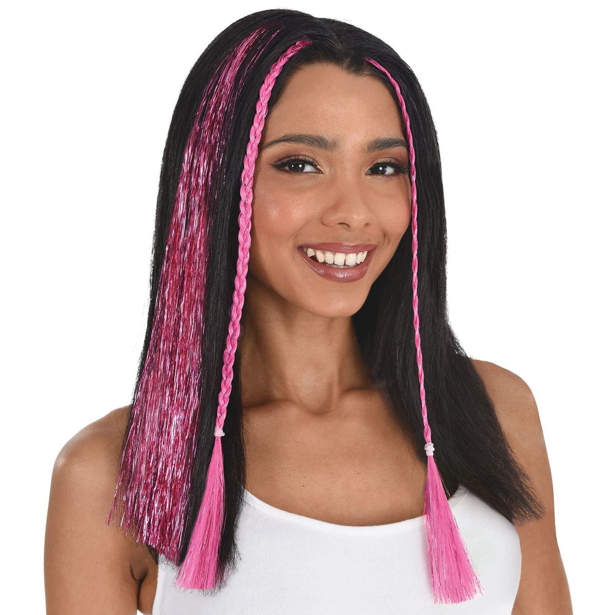 Tinsel Hair Extension - Pink