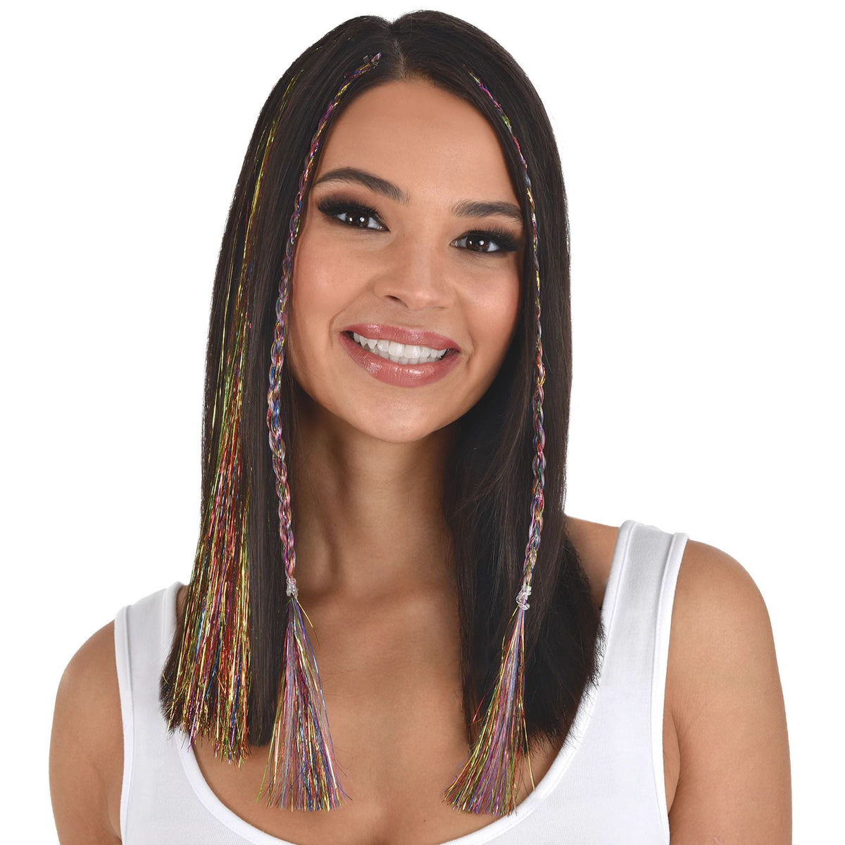 Tinsel Hair Extension - Rainbow