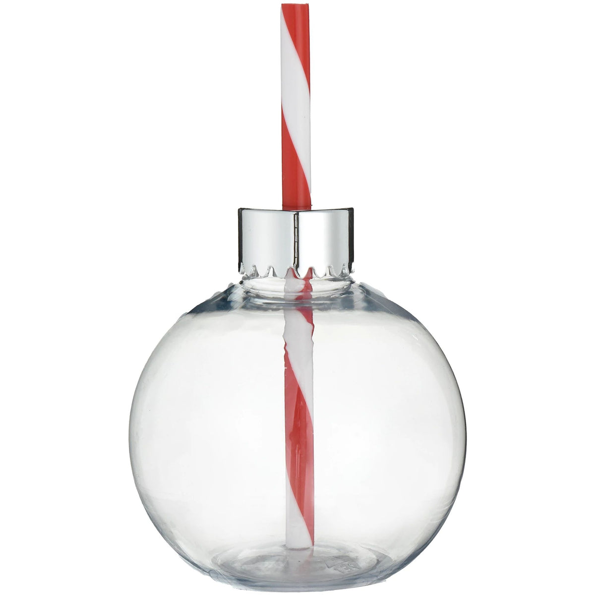 Ornament Cup w/ Straw - Clear