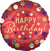 422 18" Satin Red Happy Birthday Foil Balloon