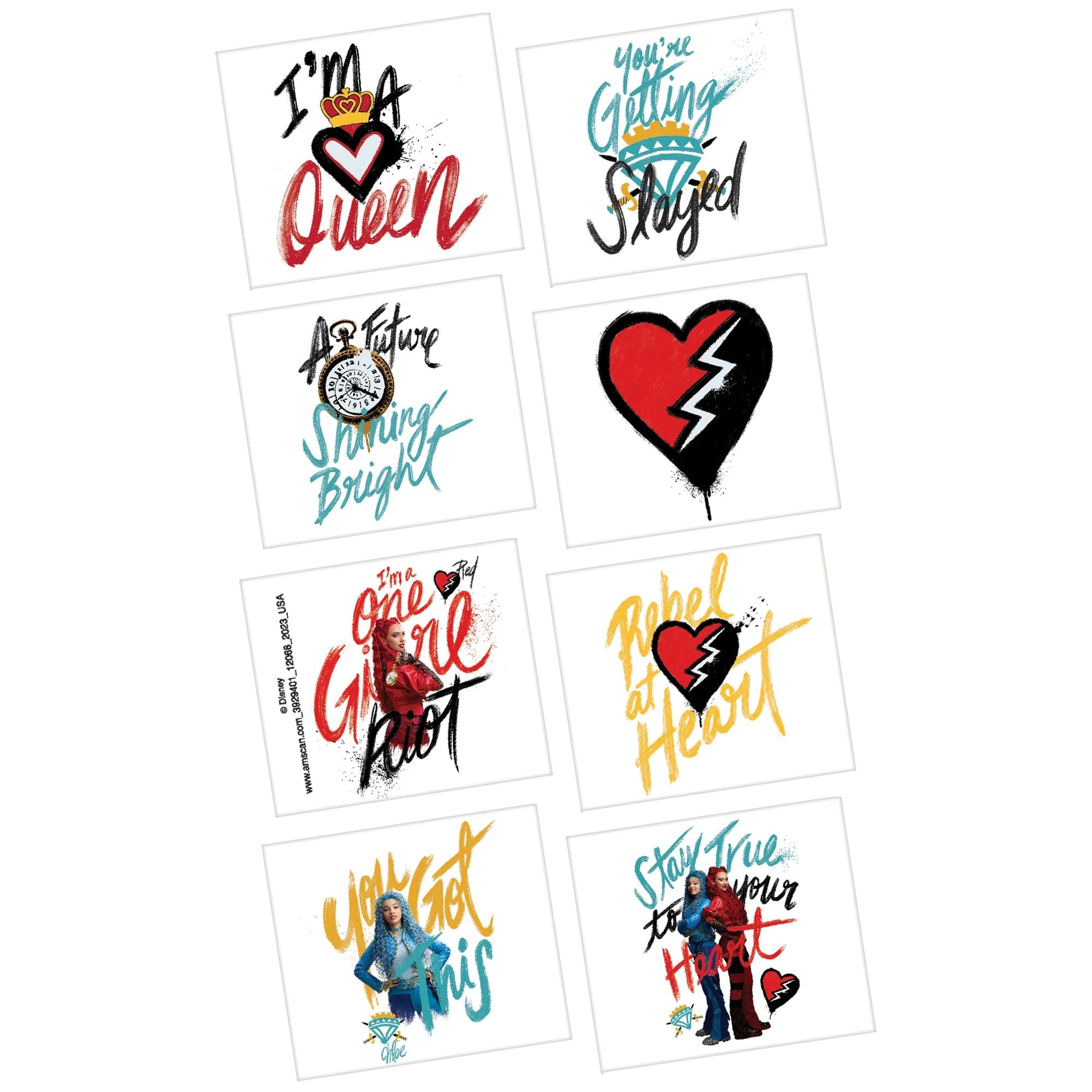 Disney Descendants 4 Tattoos