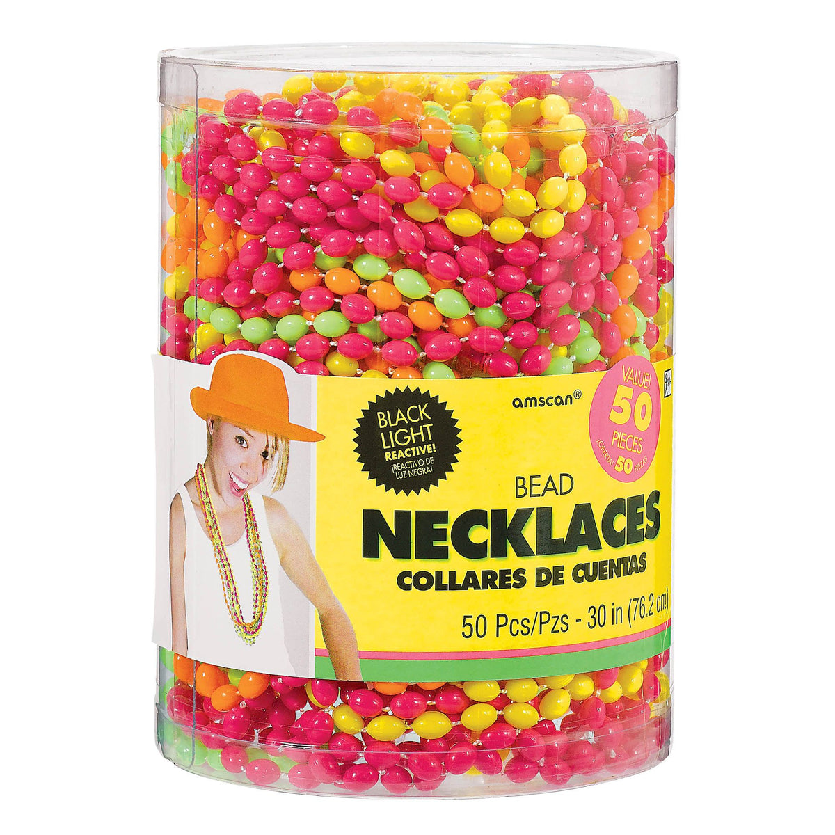 Neon Bead Necklaces