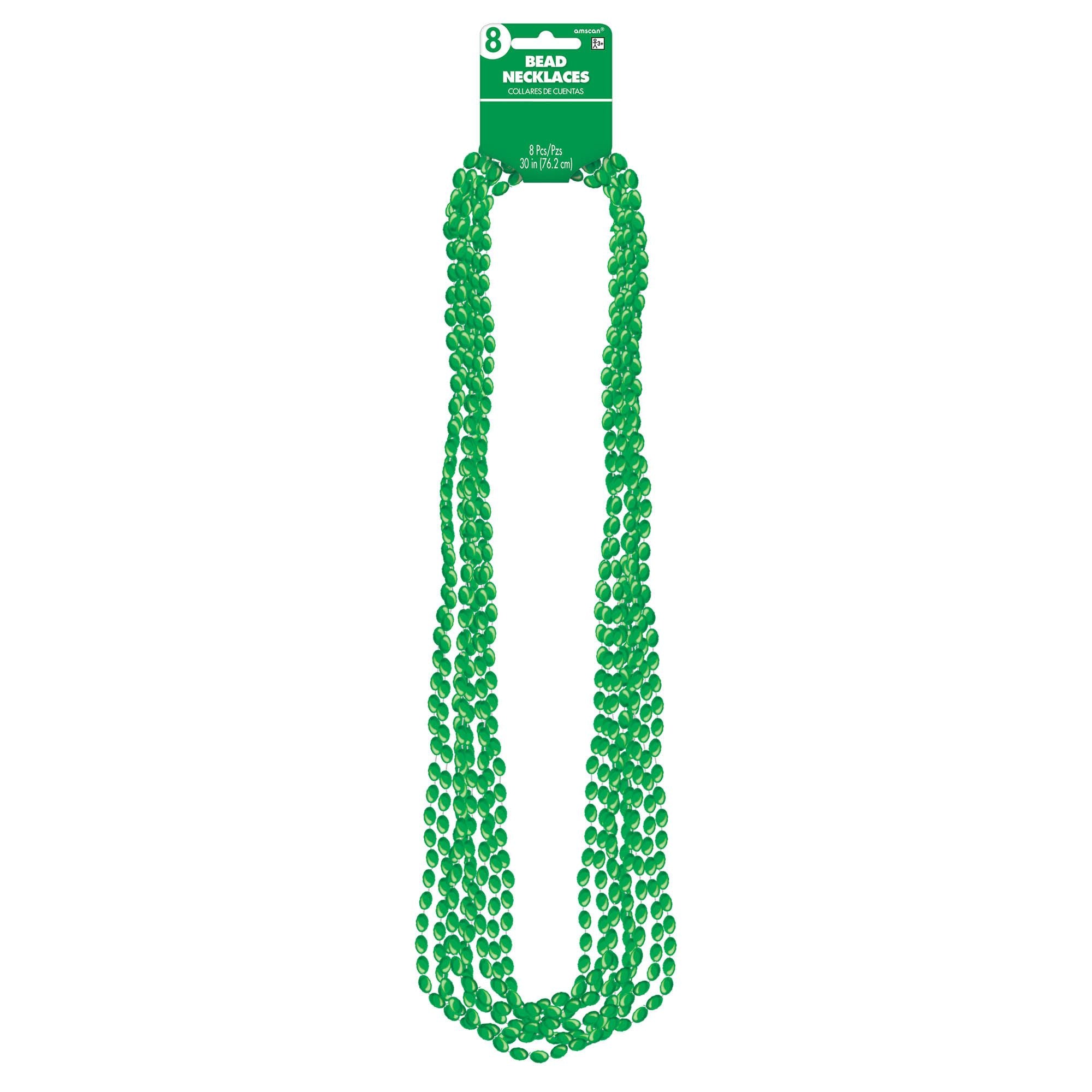 Green Metallic Bead Necklaces