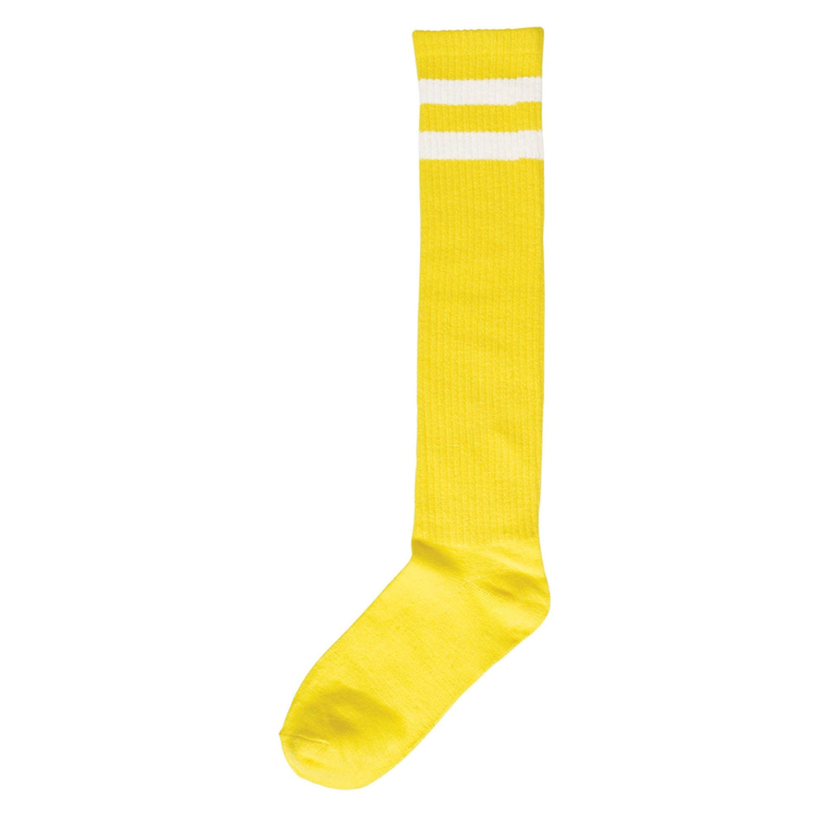 Yellow Striped Knee Socks