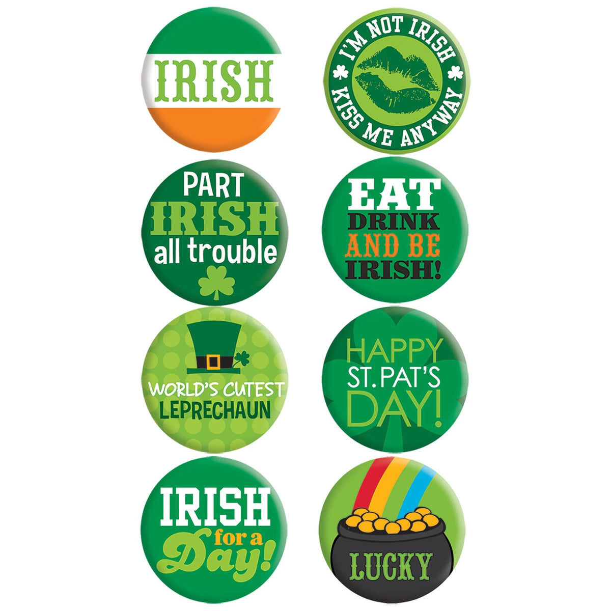 St. Patrick&#39;s Day Party Buttons