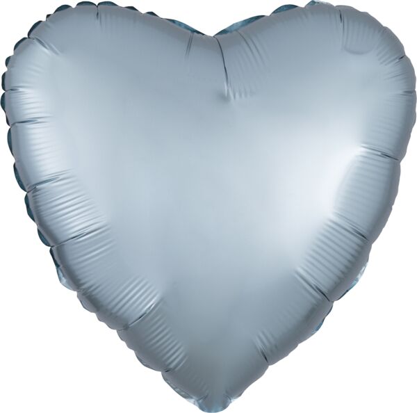 17&quot; Luxe Pastel Blue Heart Foil Balloon