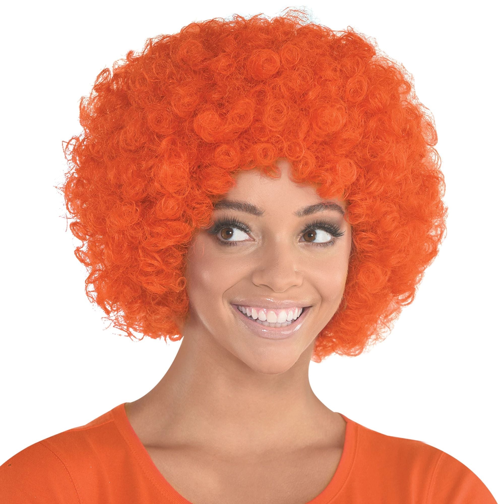 Orange Curly Wig