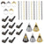 Party City New Year’s Eve Wearables and Noisemakers for 10 Guests Party Supplies Black Gold and Silver 30 Piece