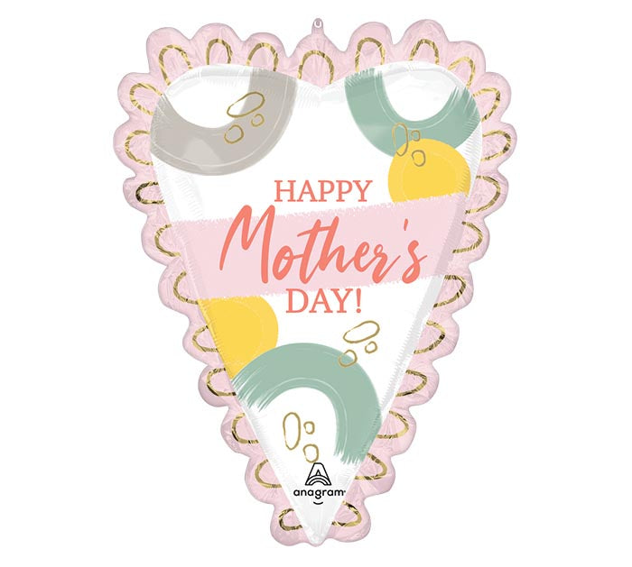 E002 35&quot; MOTHER&#39;S DAY SKETCHED HEART SHAPE FOIL BALLOON