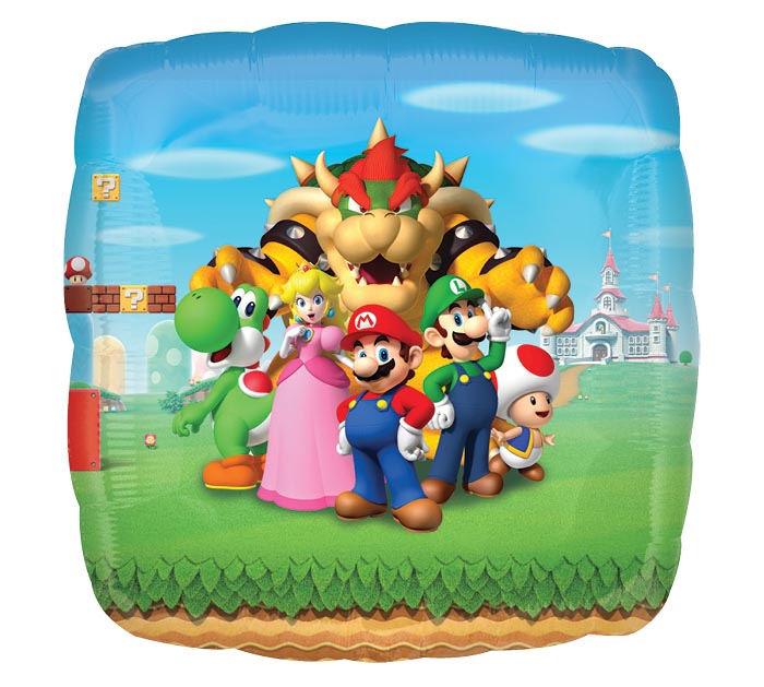 101 28&quot; SUPER MARIO BROS JUMBO SQUARE