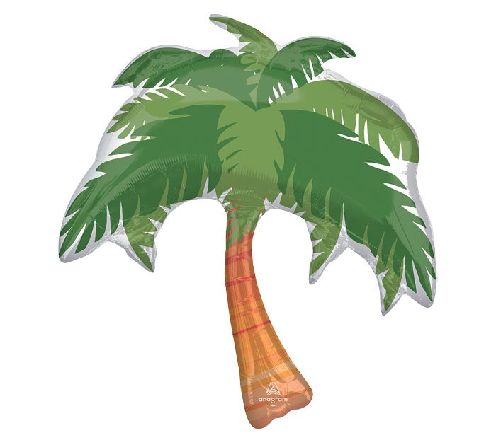 33" BEACH LIFE PALM TREE FOIL BALLOON