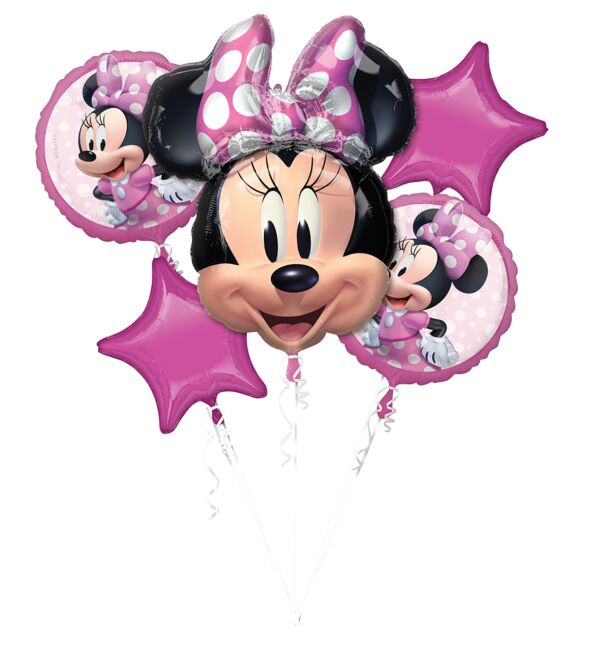 A004 Minnie Mouse Forever Foil Balloon Bouquet