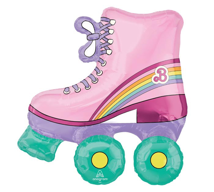 126 30&quot; BARBIE ROLLER SKATE SHAPED FOIL BALLOON