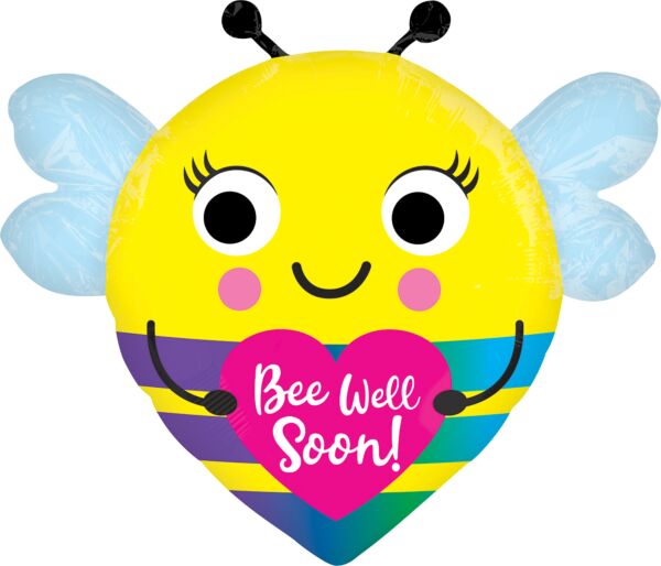 552 22&quot; Bee Well Soon Foil Balloon