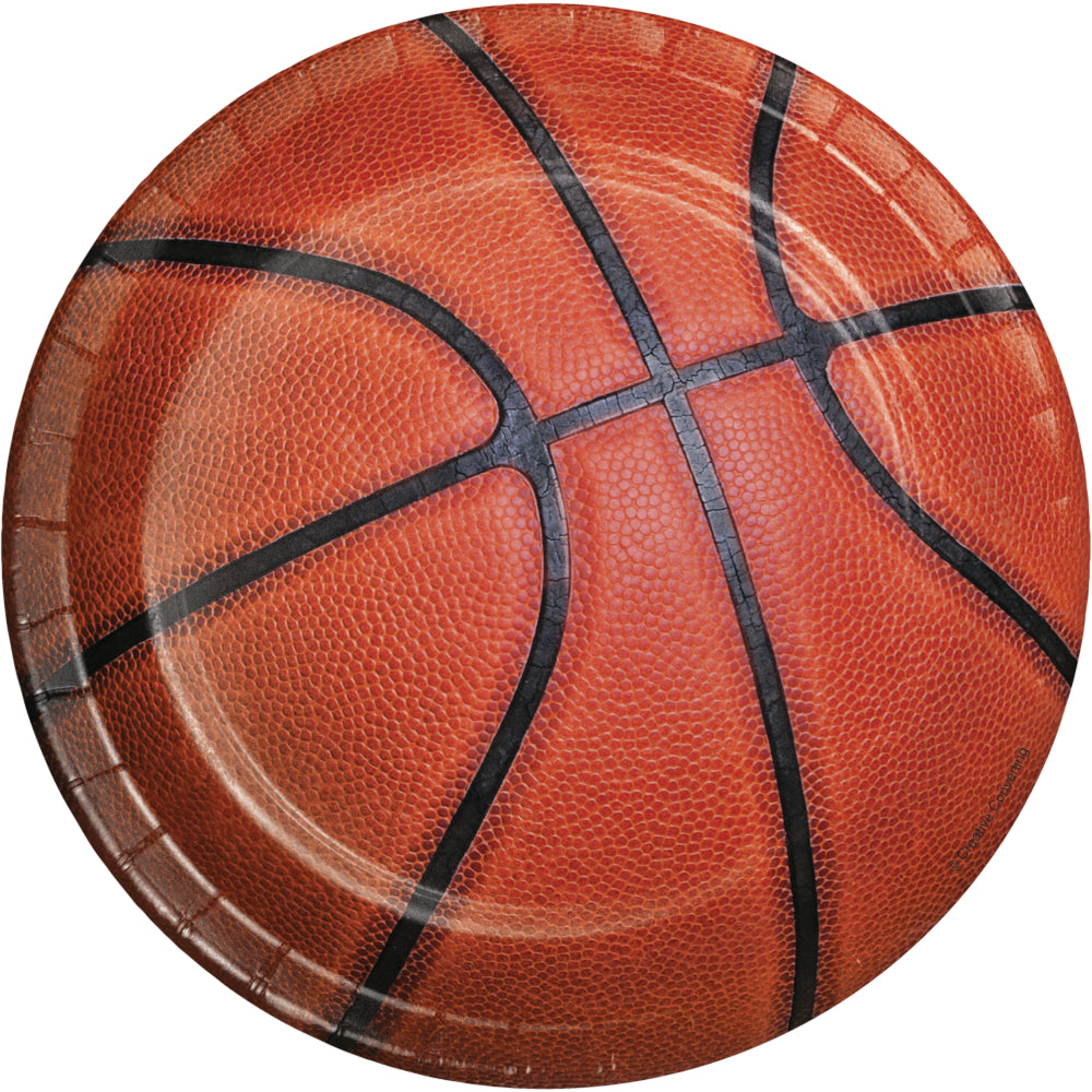 Sports Fanatic Basketball Luncheon Plates