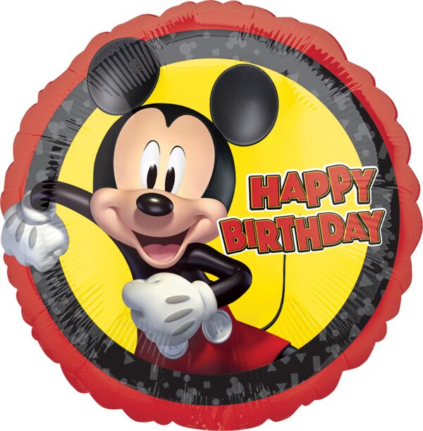 128 17" Mickey Mouse Forever Birthday Foil Balloon