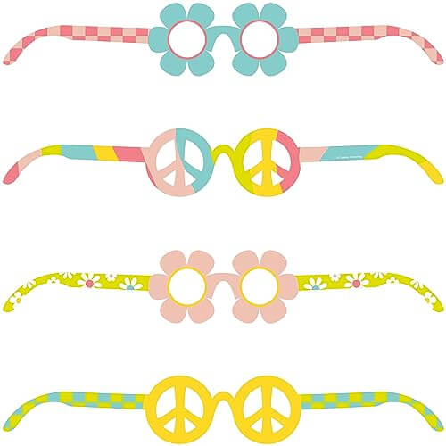 Flower Power Paper Eyeglasses