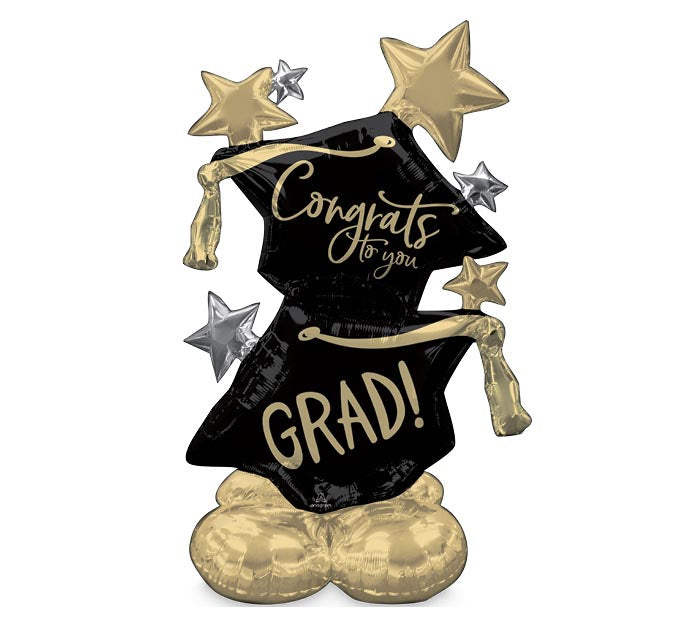 51" AIRLOONZ GRAD CONGRATS TO YOU FOIL BALLOON