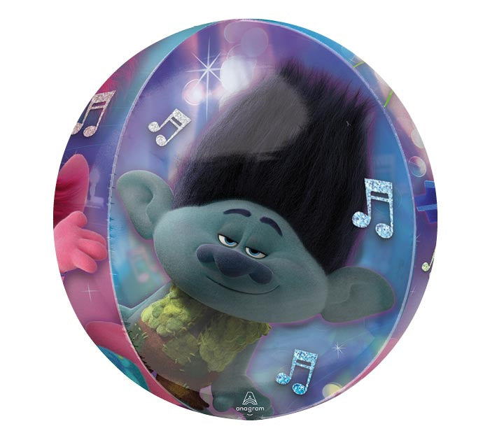 210 15&quot; PKG TROLLS WORLD TOUR ORBZ BALLOON