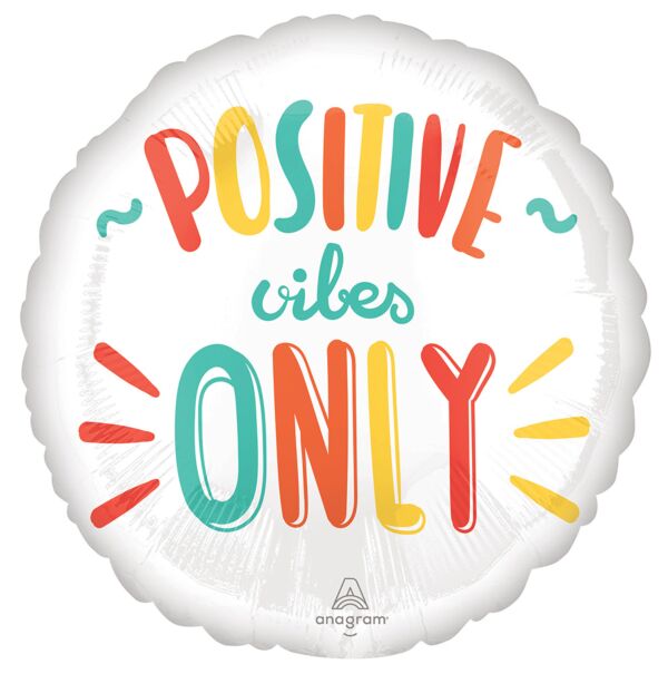 533 17&quot; Positive Vibes Foil Balloon