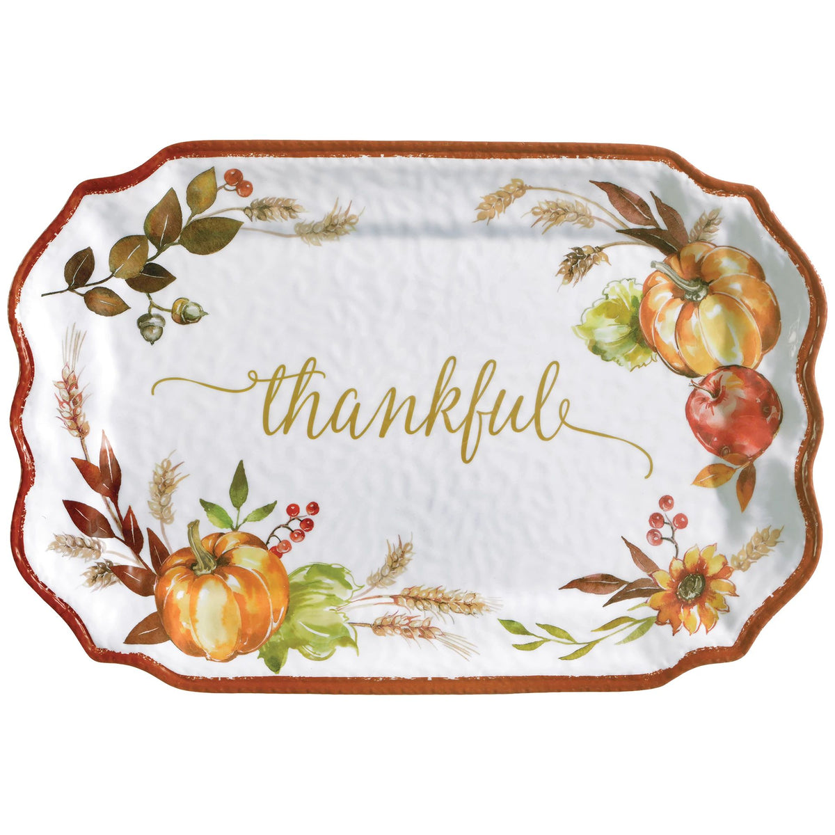 Large Thanksgiving Melamine Serving Platter