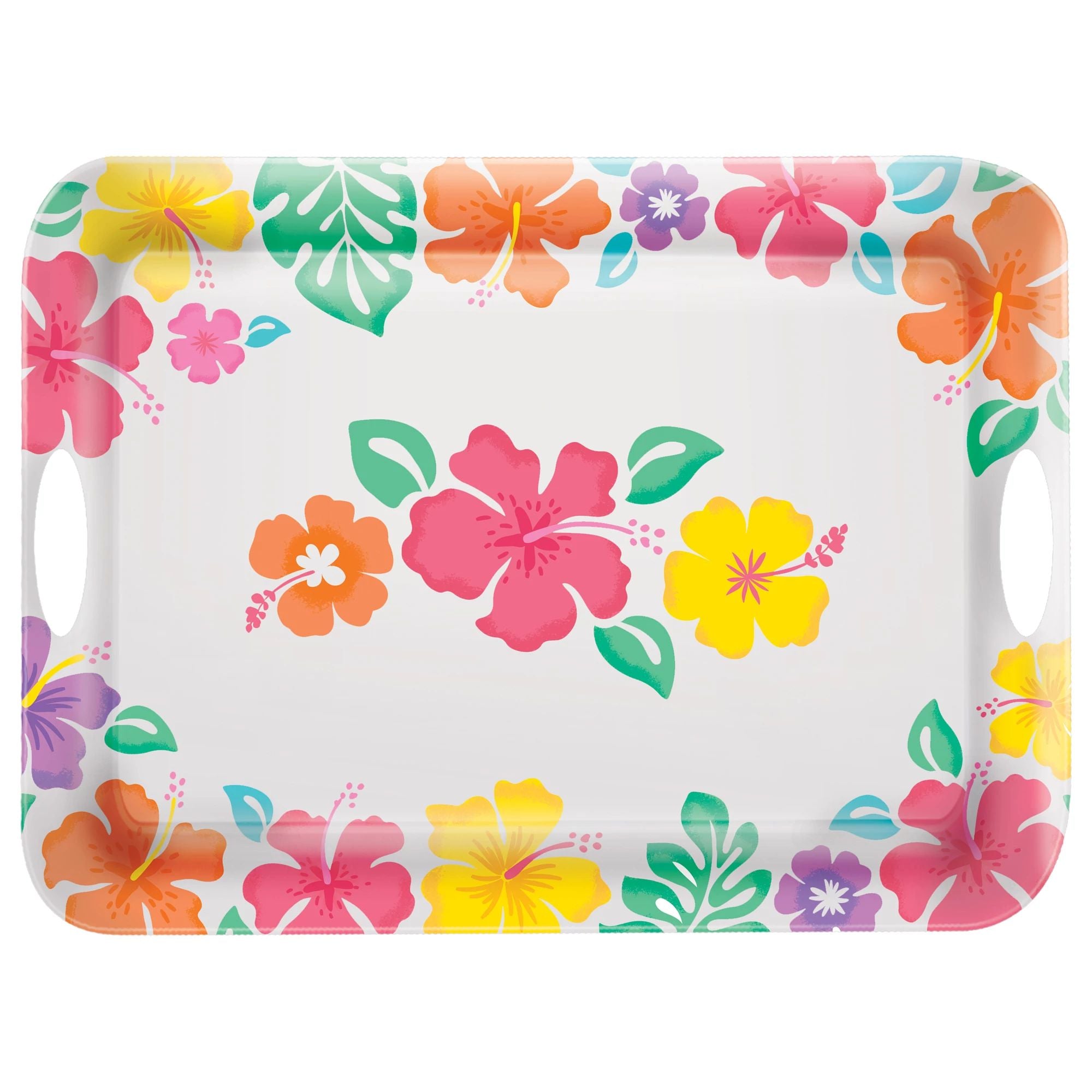 Hibiscus Handle Tray