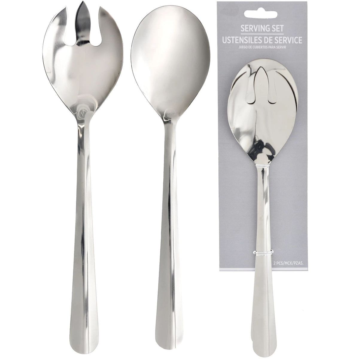 Serving Spoon &amp; Fork Stainless Steel