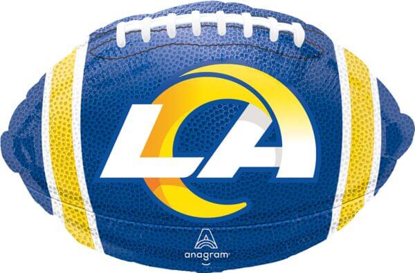 J15 Los Angeles Rams Football Shaped Foil Balloon