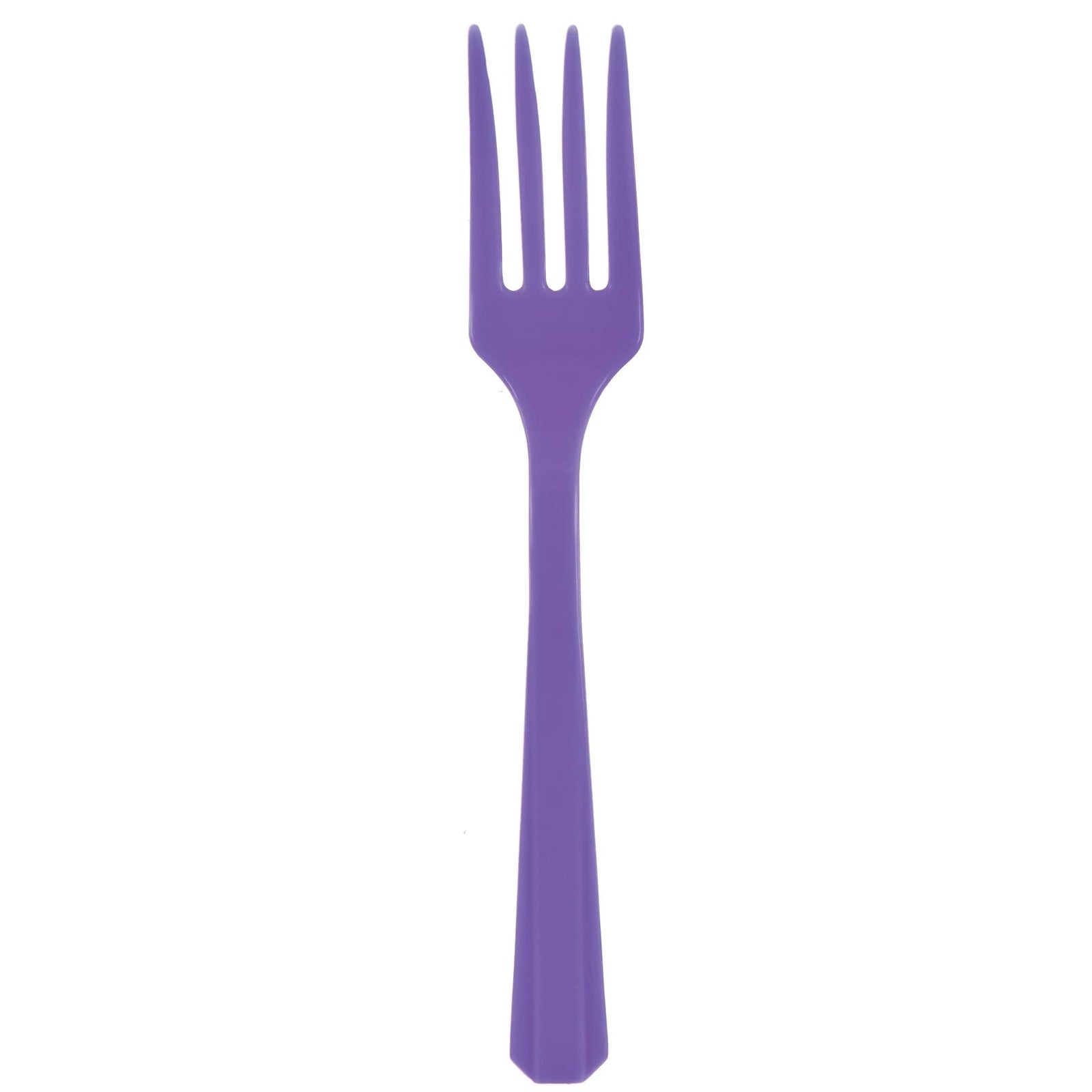 Value Reusable Plastic Forks, Mid Ct. - New Purple