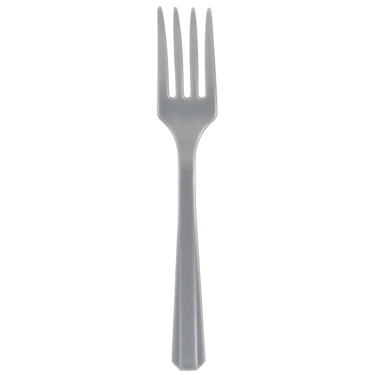 Value Reusable Plastic Forks, Mid Ct. - Silver