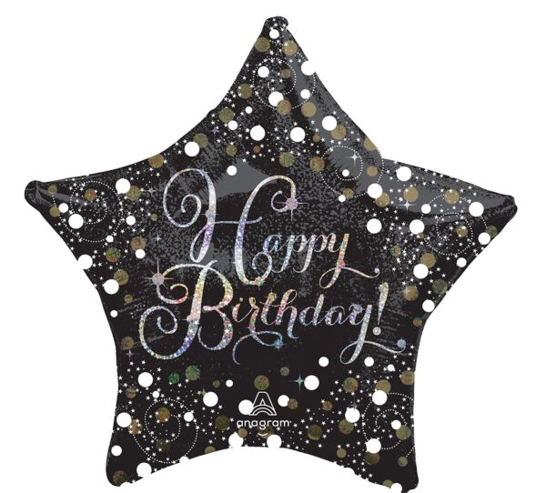 339 28&quot; Sparkling Birthday Foil Balloon