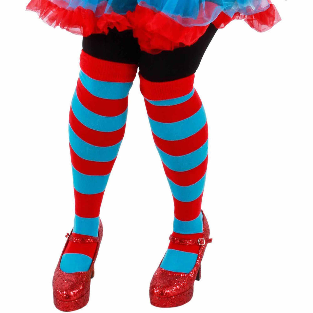 Thing 1 &amp; Thing 2 Striped Knee High Socks