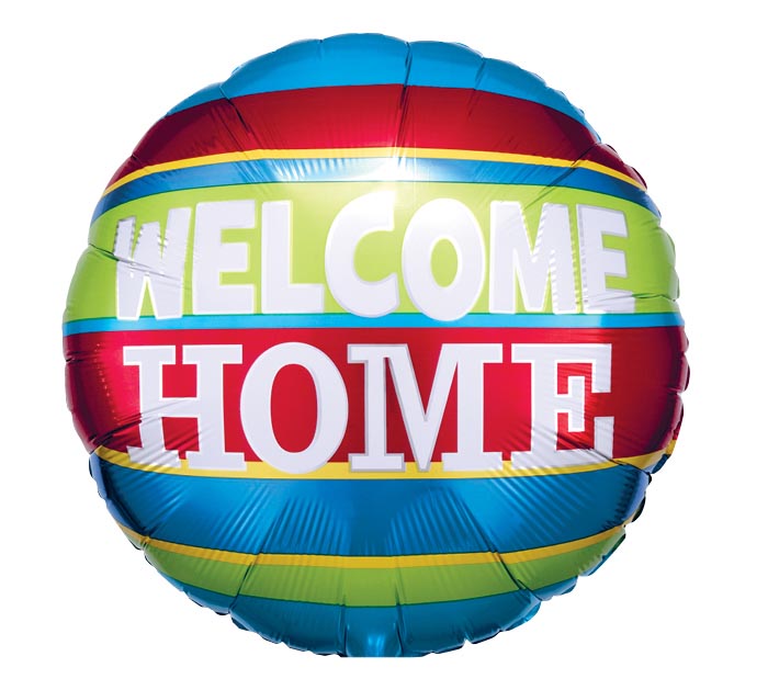 17&quot;PKG WELCOME HOME COLORFUL STRIPES