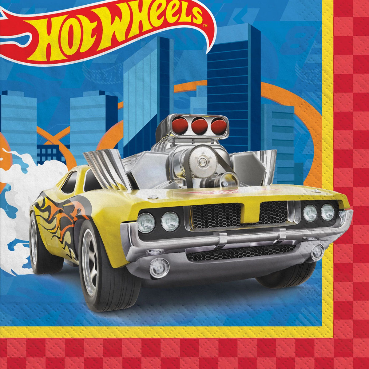 Hot Wheels Luncheon Napkins