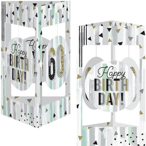 Minted Milestone Chocolate Chip Mint &quot;Happy Birthday&quot; Centerpiece