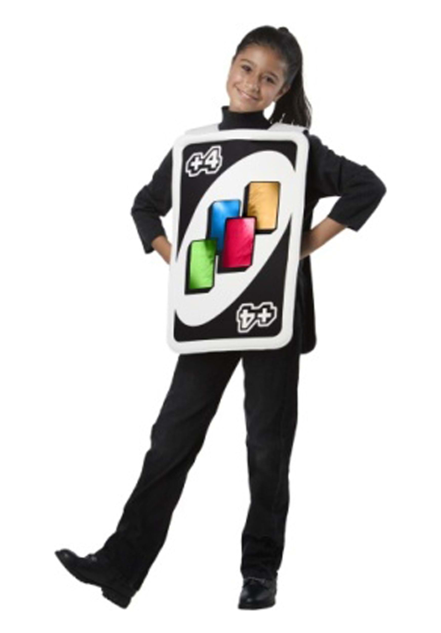 Uno Draw Four Card Costume One Size